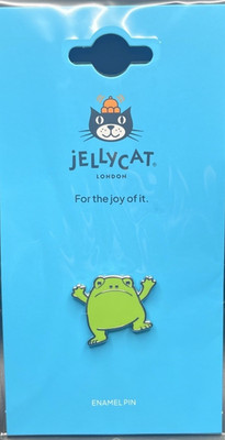 Jellycat Authentic Ricky Rain Frog Enamel Pin NEW Unopened