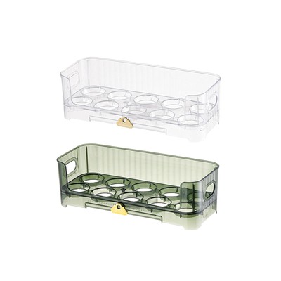 Eierhalter Eierbox Eierregal Eier Organizer Aufbewahrungsbox mit Stapelbarem