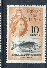TRISTAN DA CUNHA; 1961 early QEII Pictorial issue fine MINT MNH Unmounted 10c.