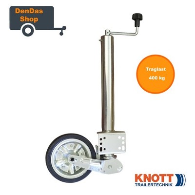 Original Knott Automatik Stützrad Extra Lang ATK60 400kg PKW Anhänger 225x65mm