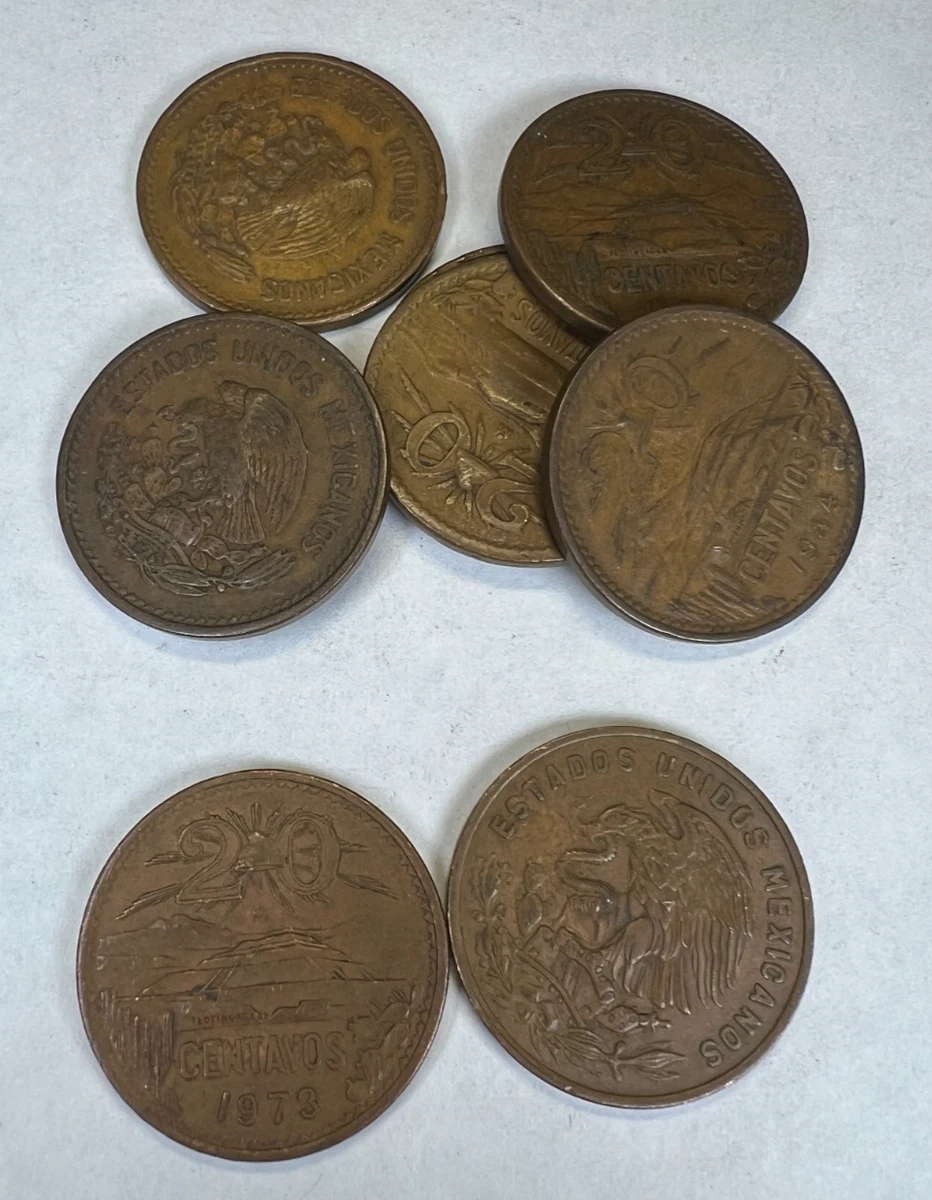 Circulated 20 Centavos 1943 Year Mexican Coins (1905-Now) for sale