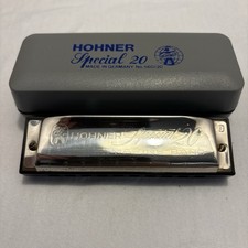 WORKING Antique German HOHNER Special 20 Marine Band Diatonic Harmonica Key of D