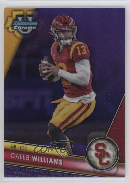 2023 Bowman U Chrome Purple Refractor 385/399 Caleb Williams #1 1t1d