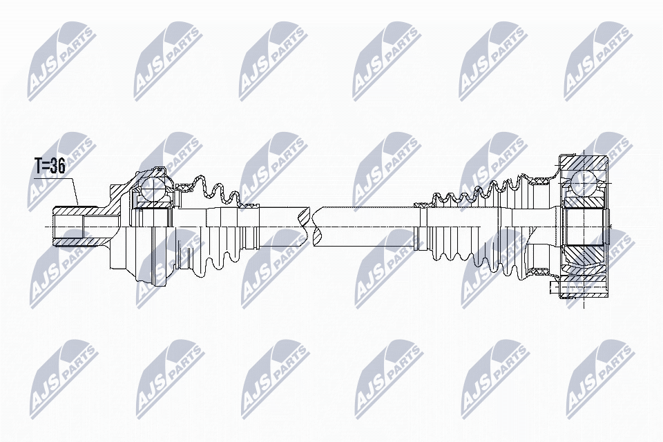 NTY NPW-VW-089 Drive Shaft for AUDI,SEAT,SKODA,VW - Image 6