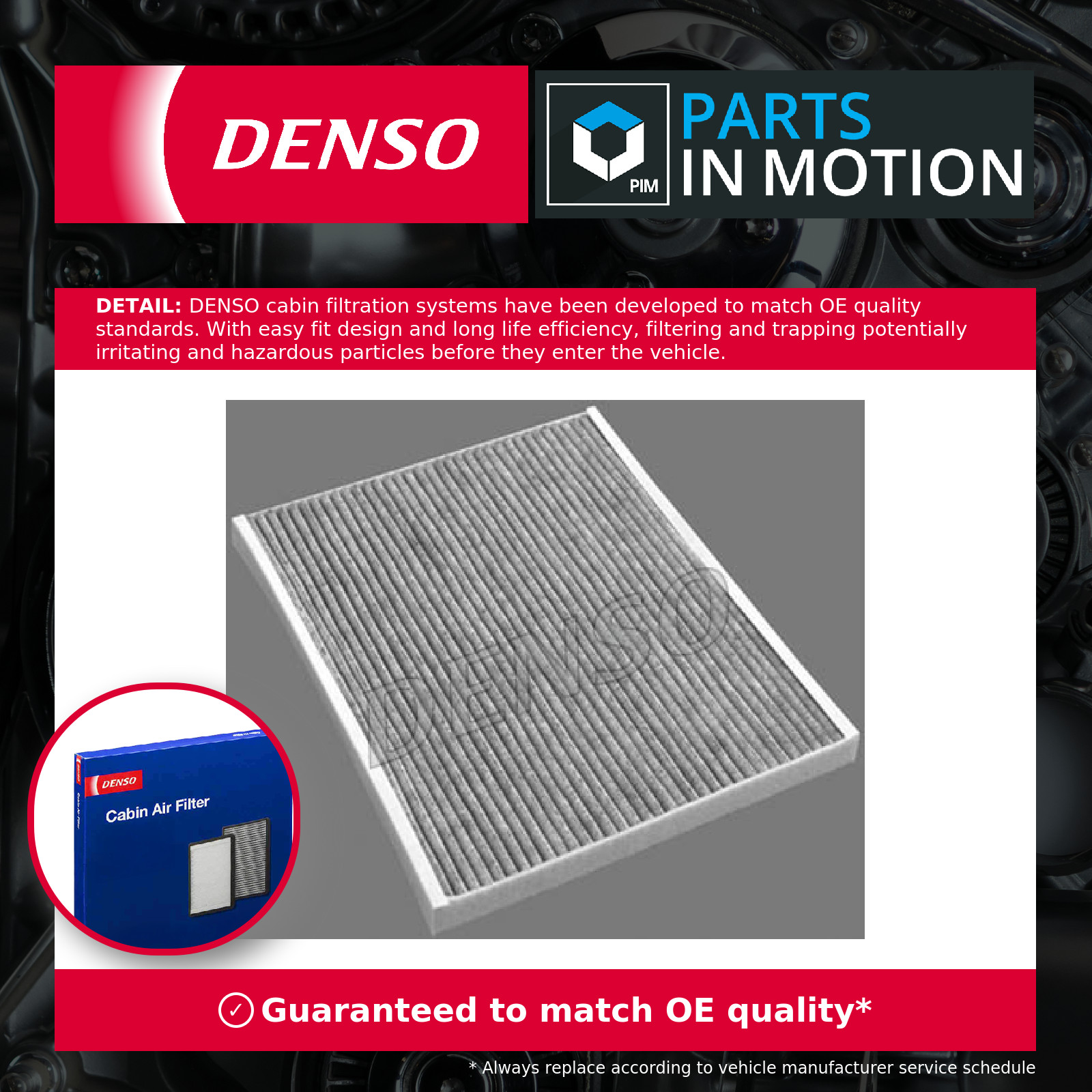 Pollen / Cabin Filter fits VAUXHALL CORSA D, E 2006 on Denso 1808012 55702456 - Image 3