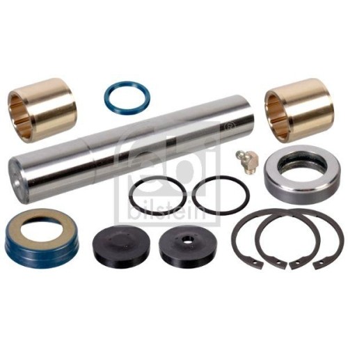 Kit d'assemblage pivot de fusée d'essieu Febi Bilstein 104035 en acier forgé pour Renault