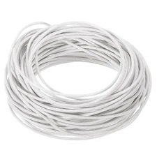 11 Yards 1.5mm Round Leather Cord Lacing String for DIY Crafts Pure White