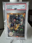 2021 Panini Prizm Draft Picks TOM BRADY #6 ORANGE ICE Card Michigan PSA 9 MINT