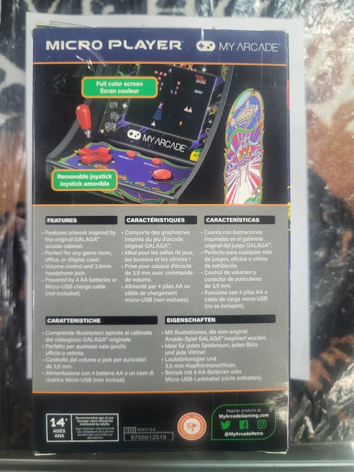 My Arcade Micro Player Retro Arcade Galaga BigBox Opened !! - Image 3 of 4