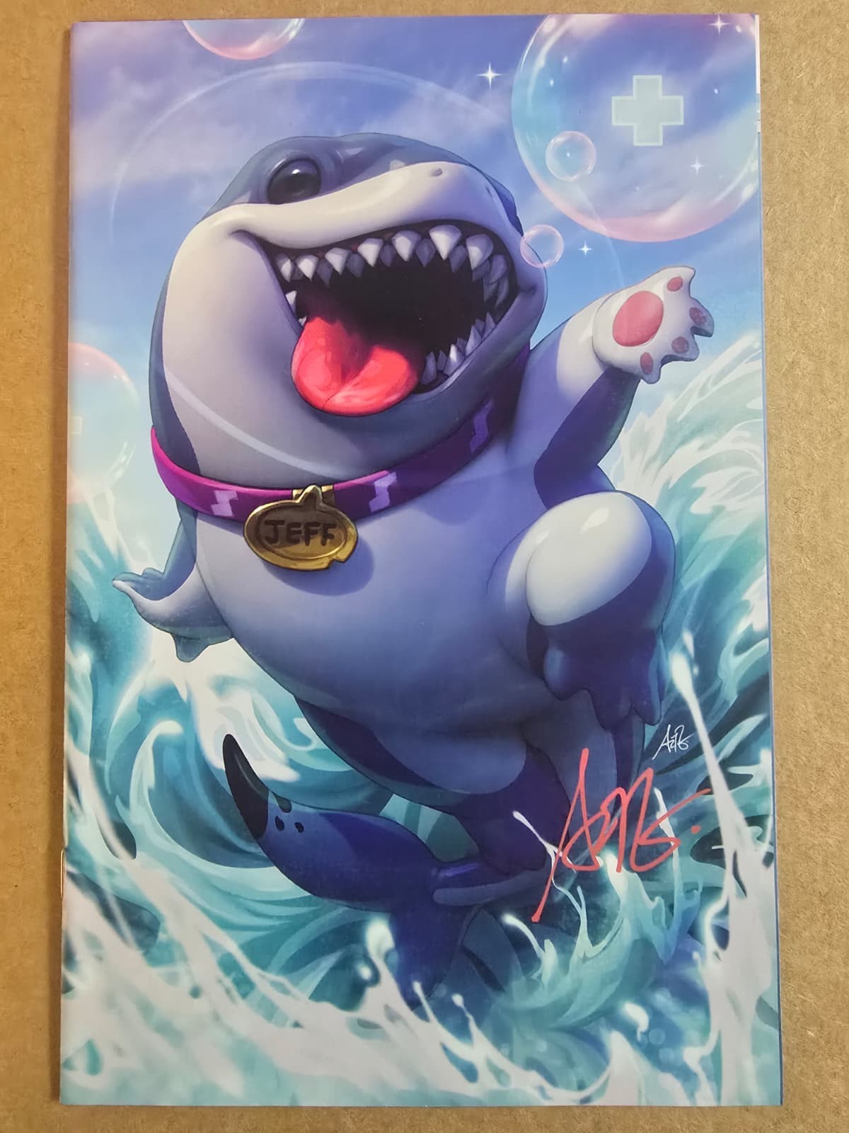 Jeff #1 超レアArtgermインセンティブ 1:100 アメコミリーフ Jeff The Land Shark #1 (100 Copy Incv Artgerm Rivals Vir Variant