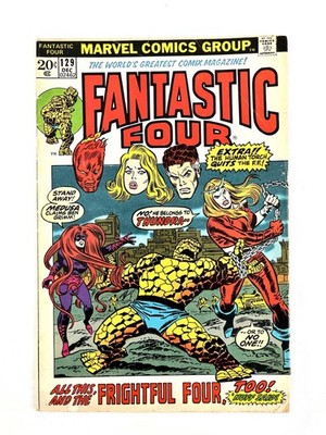 Fantastic Four #129 (Marvel Comics December 1972) 7.0 (raw) VG Condition