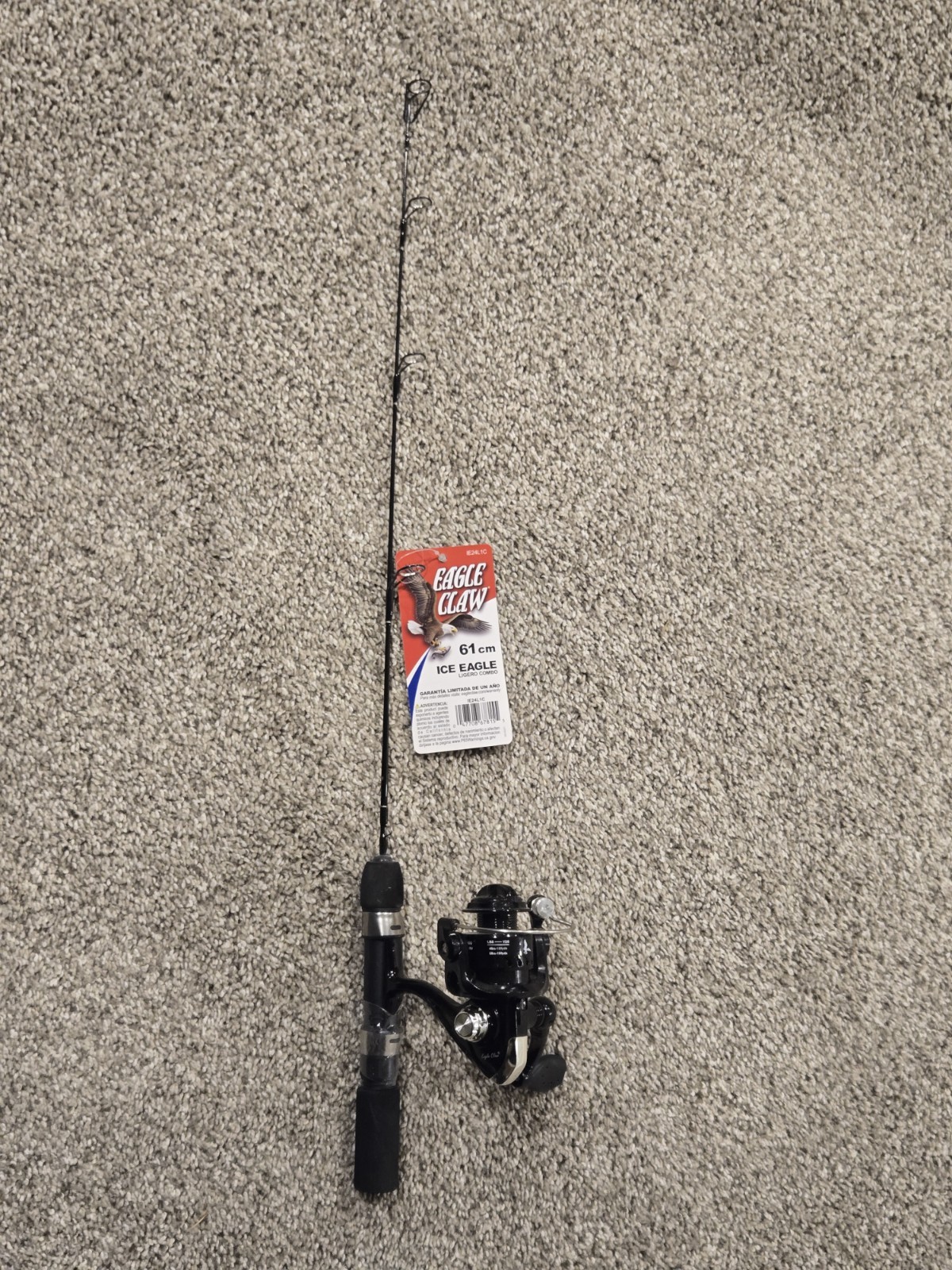 EAGLE CLAW ICE EAGLE Fishing Rod And Reel Combo 24" Length - Light