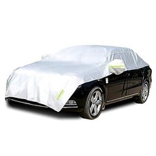 Half Car Cover with Cotton All Weather Car Body Cover Sunshade Cover Snow
