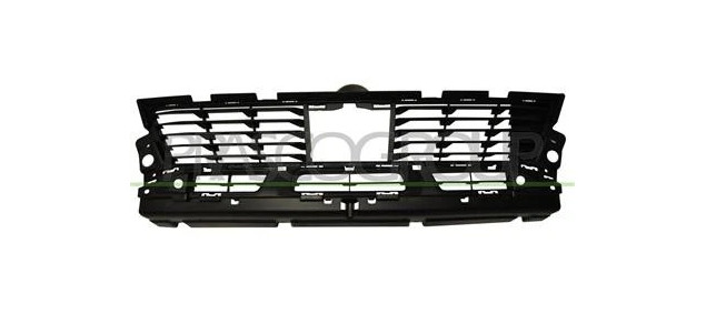 Grille centrale avant noire avec trous PDC pour Peugeot 3008 dès 2017