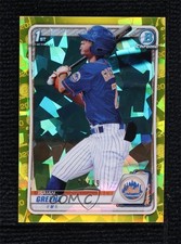 2020 Bowman Chrome Draft Sapphire Edition Yellow 53/99 Isaiah Greene #BD-77 12l4