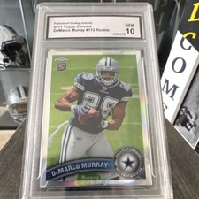 Topps 2011 Chrome DeMarco Murray #173 Rookie GEM 10 Dallas Cowboys