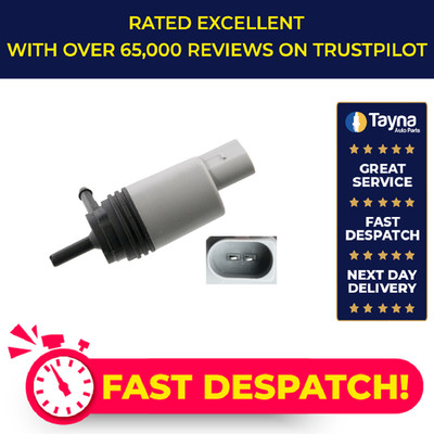 Washer Pump fits BMW 120D 2.0D 04 to 19 67126934159 67126934160 67127298309 Febi