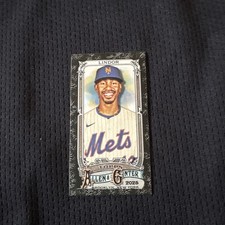 FRANCISCO LINDOR 2025 TOPPS ALLEN & GINTER MINI BLACK BORDERED PARALLEL #110