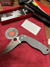 Spyderco Paramilitary 2 Maxamet(No TRC,Strider,Medford,Microtech,Winkler,Knives)