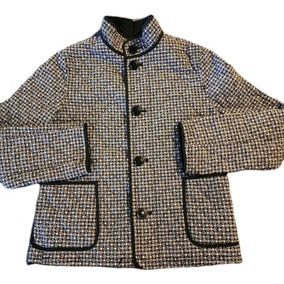 Talbots Petites Reversible Quilted Jacket M Travel Weekend Preppy Classic
