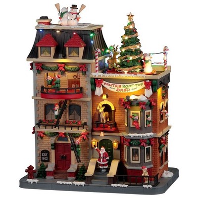 LEMAX 25861 Santa's Rooftop Bash inkl Adapter 74254, 550mA, weiß