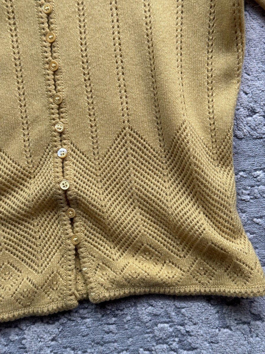 John Galliano 90s Vintage Cashmere Cardigan Size S/M made in