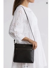 Kate Spade New York Jackson Top Zip Pebbled Leather Crossbody Bag Soft Black