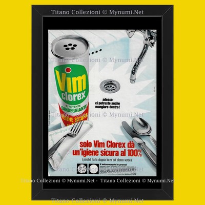 60er Jahre * Original Werbung ''Vim clorex, Bleichmittel, hygienesicher bei 10