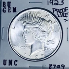 1923 P BU GEM PEACE SILVER DOLLAR UNC MS+++ U.S. MINT RARE COIN 8709