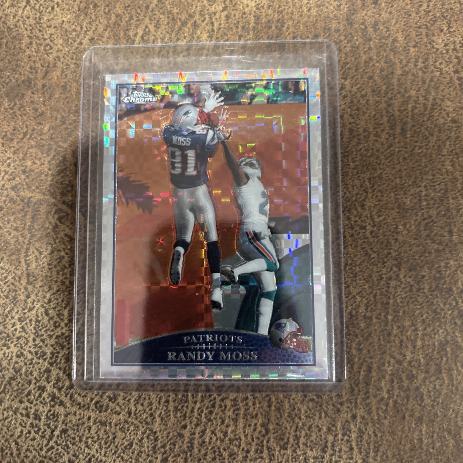 2009 Topps Chrome - Randy Moss #TC7 X-Fractor