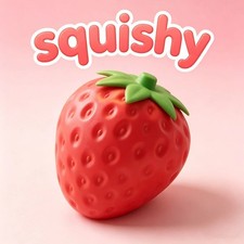 Sunny Days Jumbo Squeezy Strawberry Squishy Toy Stress Relief Sensory Fun