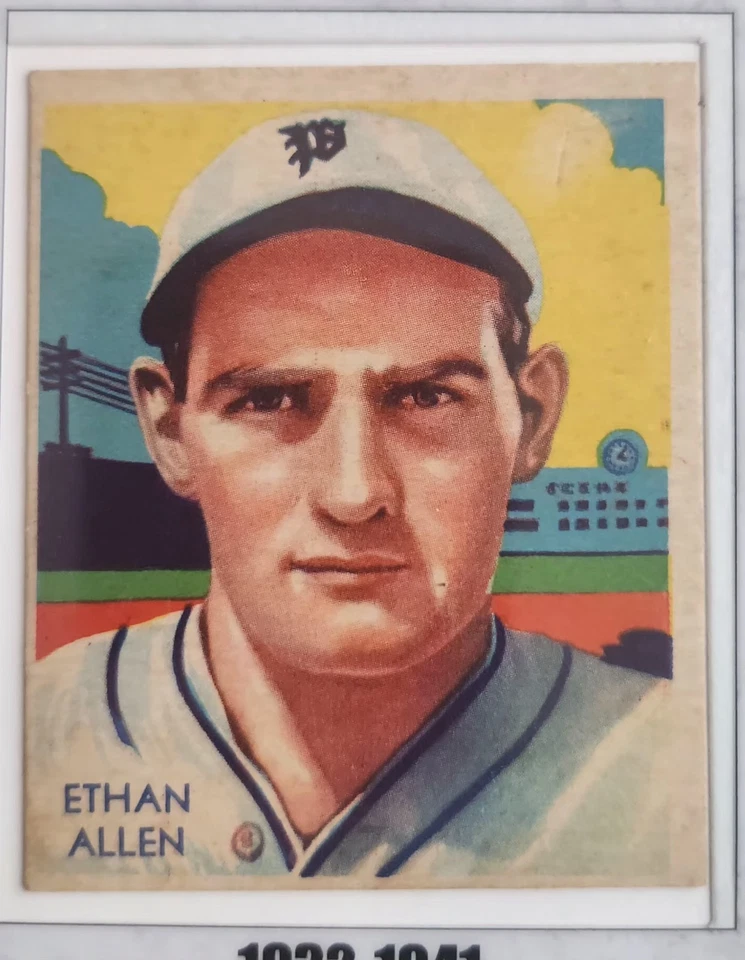 ETHAN ALLEN 2020 Historic Autographs Half Century Cut Signature Baseball Card - Image 4 of 4