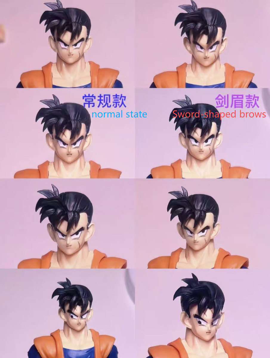 Nuevo kit de accesorios de cabeza/cuerpo personalizado 1/12 shf Future gohan super saiyan gohan