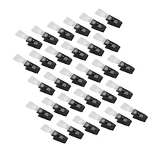 30pcs Black Plastic Garden Flag Clips, Adjustable Anti-Wind Rubber Clips for ...