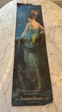 1924 Pompeian Beauty Panel  by Gene Pressler, Honeymooning in the Alps 27 x 7.5