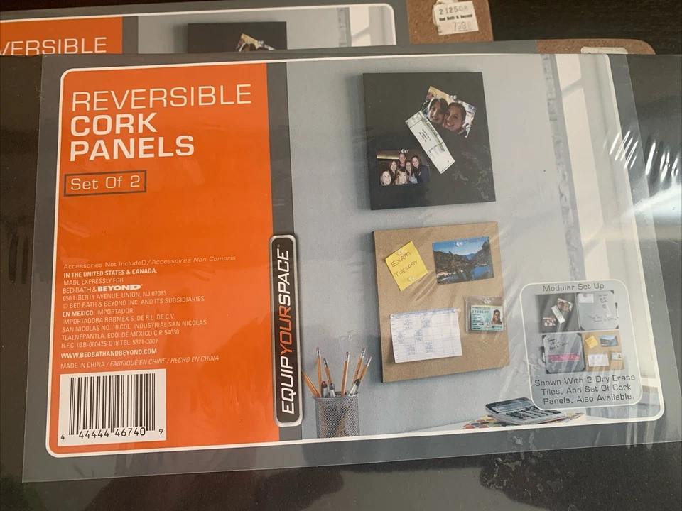 Reversable Cork Panels (3) 12 X 12 NEW - Image 4 of 4