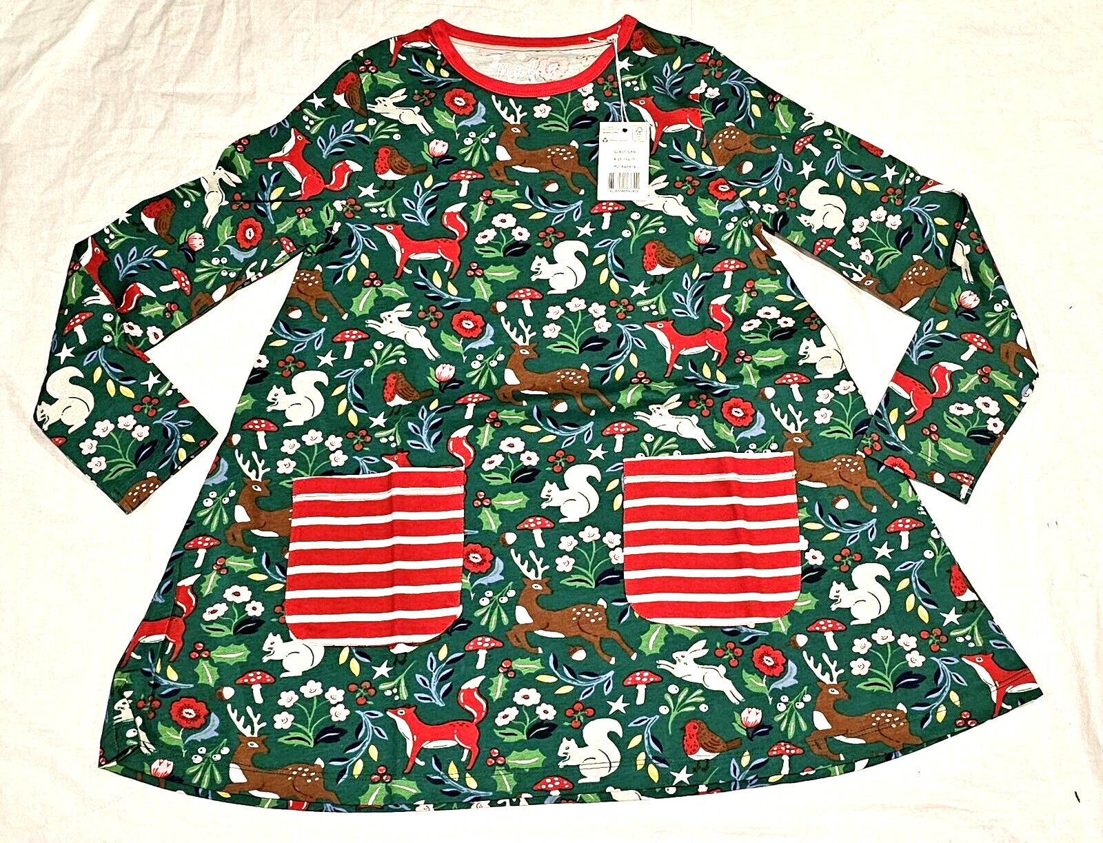 knee length dresses for ladies NWOT Mini Boden Short-Sleeved Printed Tunic main image 1