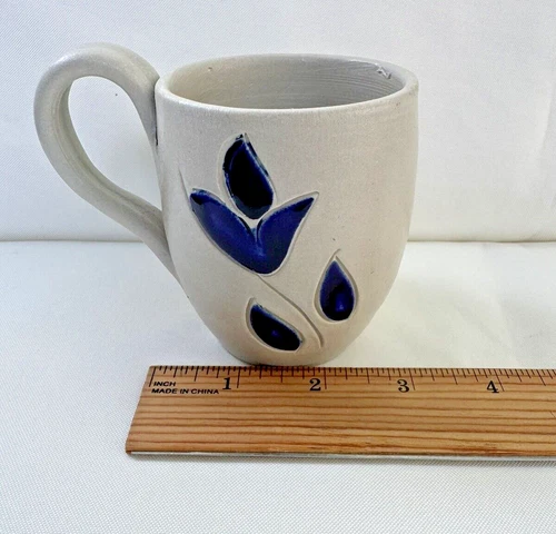 Williamsburg Pottery Mug Salt Glaze 3.25" For Coffee Or Tea