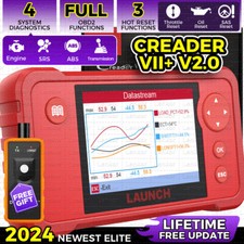 Launch Creader Vii 2.0 Engineabssrstransmission Lifetime Free Update Scanner