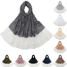 Fashion Muslim Women Long Scarf Hijab Turban Wrap Shawl Headscarf Stoles Arab