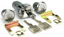 1969 - 1978 Corvette Door Lock and Ignition Cylinder Set with Square Head Key C3