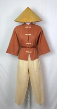 RARE VTG 1950s ALFRED SHAHEEN HAWAIIAN SMOCK TOP & PANTS OUTFIT SIZE 8