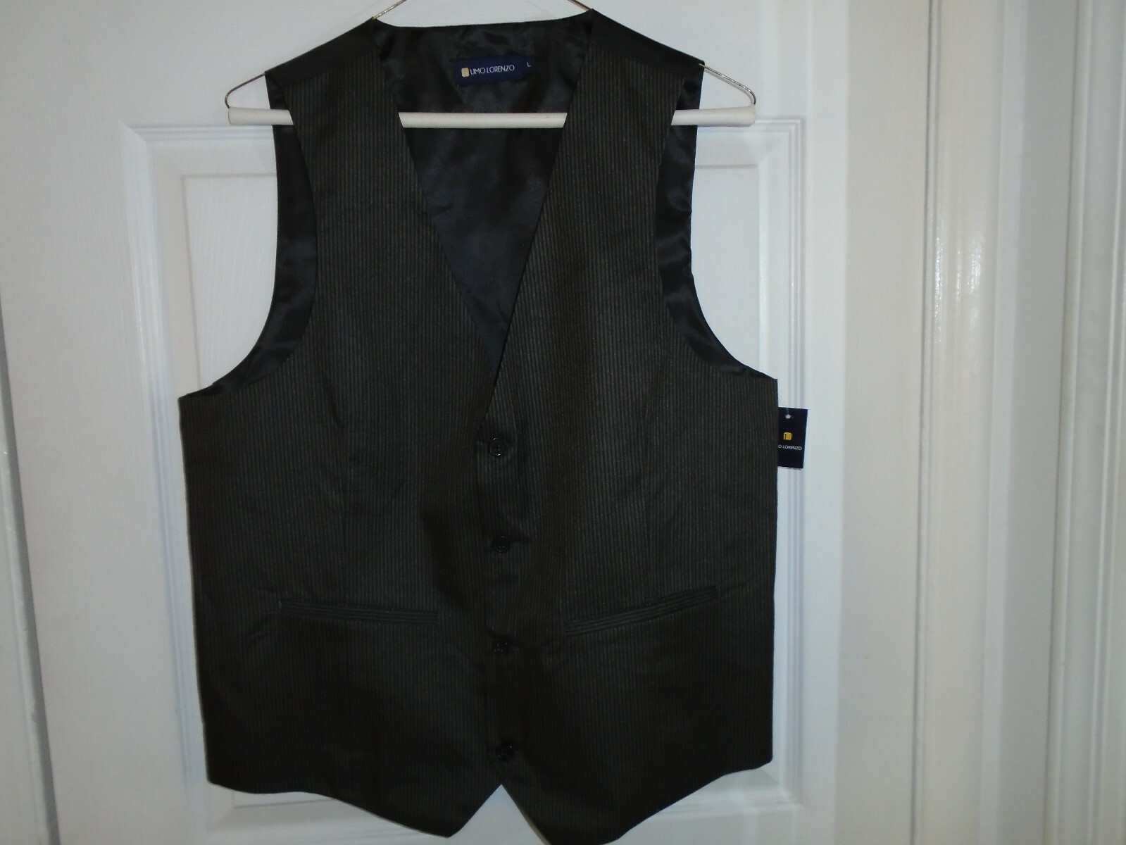 Umo Lorenzo Stripe Vest Men's Size Large New With Tags