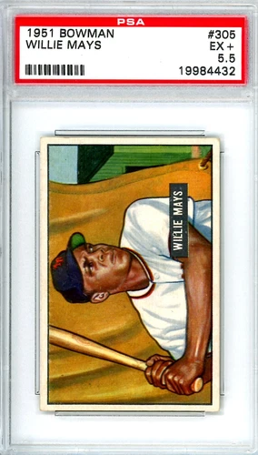 1951 Bowman Willie Mays #305 Giants PSA 5.5 11167