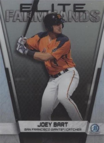 2019 Bowman Chrome Top 100 Orange Refractor Joey Bart /25 San
