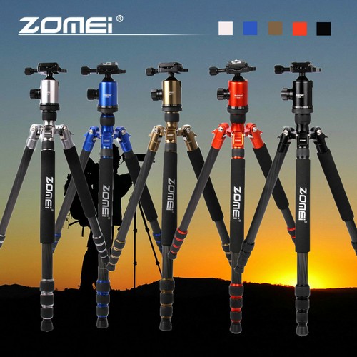 Z818C Carbon Fiber Travel Tripod Light Weight Monopod&Ball Head for