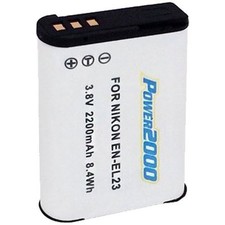 Power2000 EN-EL23 Rechargeable Battery for Nikon P600, P610, S810c, P900, B700