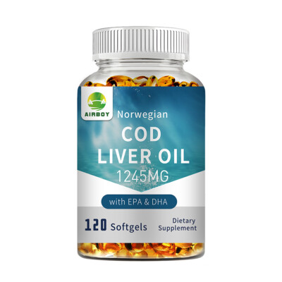 Norwegian Cod Liver Oil- EPA, DHA-Immune Support, Brain Health, Boost Metabolism