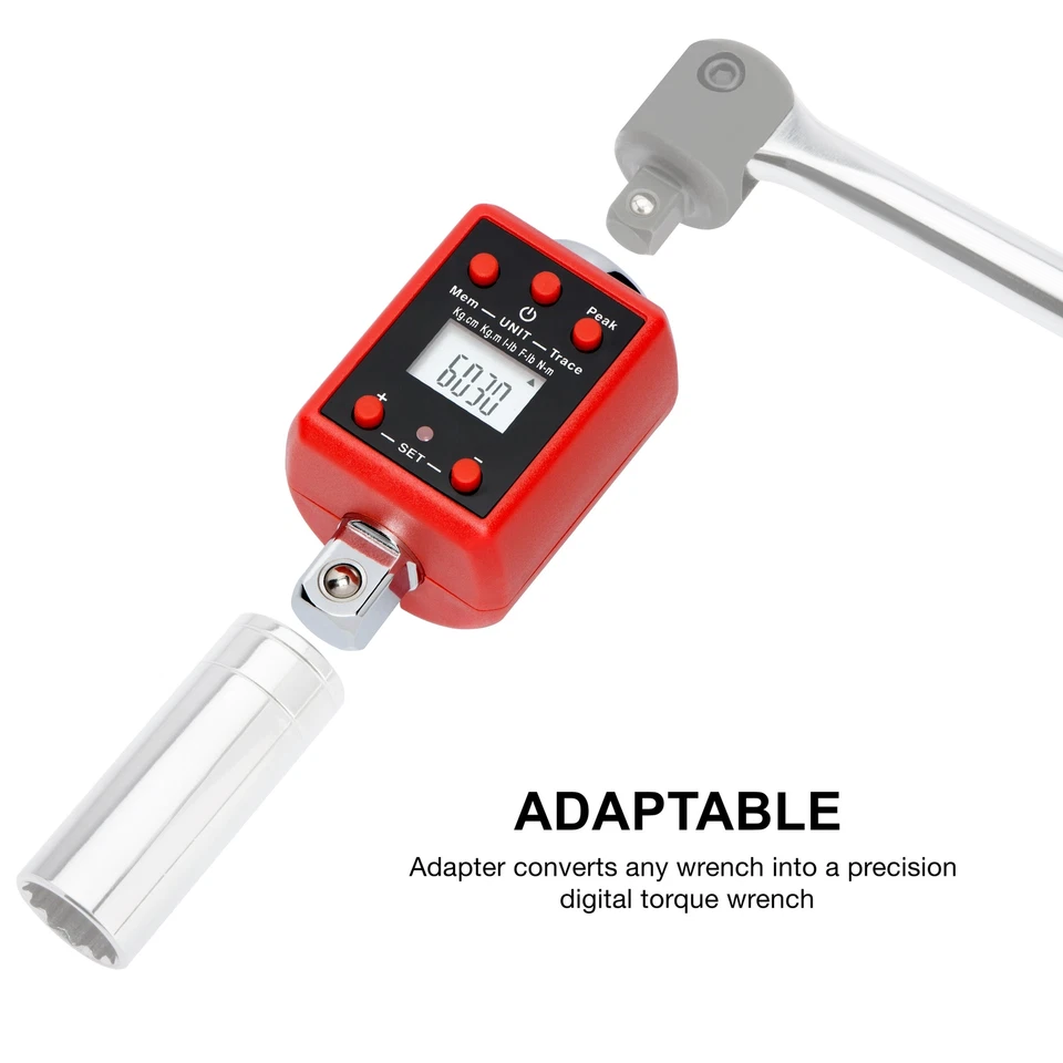 	NEIKO 20741A 1/2â Digital Torque Adapter 29.5-147.5 Ft-Lb 1/2 Drive Alert	 - Image 4 of 4