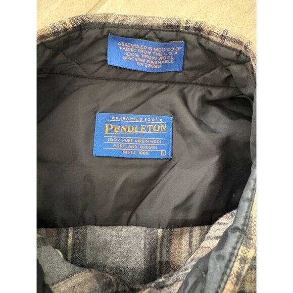 Pendleton 100% wool button down - image 3